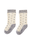 Baby Merino Long Socks | Grey Marle Crosses