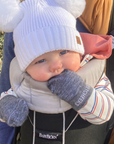 Baby Merino Mittens | Grey