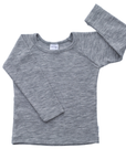 Merino Long Sleeve Top | Grey Marle