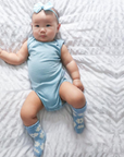 Singlet Merino Bodysuit | Sky Blue