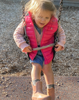 Kids Merino Gumboot Socks | Navy & Yellow Stripe