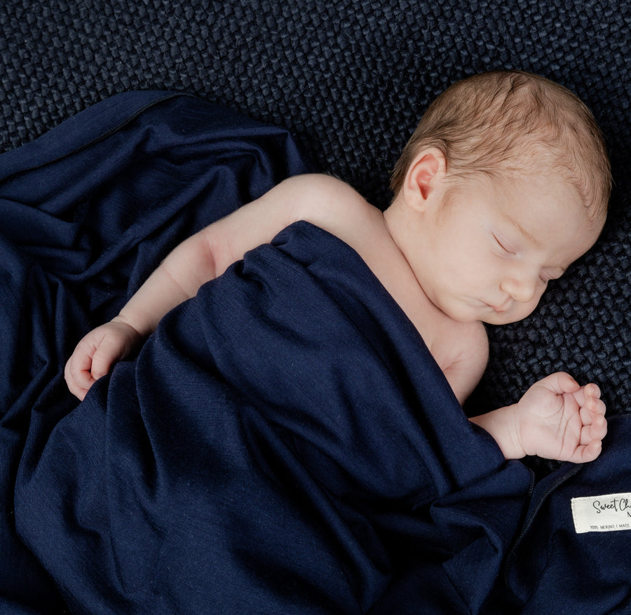 Baby Merino Wrap | Indigo