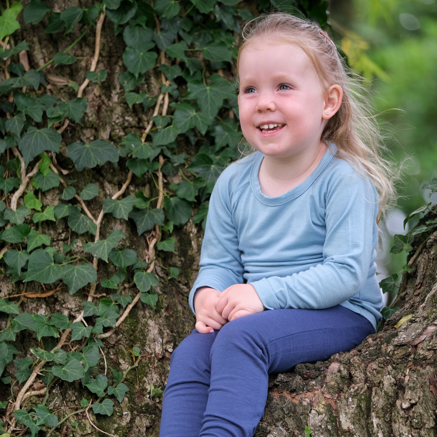 Baby Merino Long Sleeve Top | Sky Blue