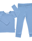 Organic Merino Pyjamas | Pale Blue