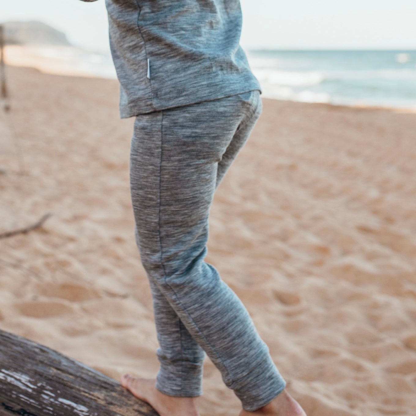 Merino Leggings | Grey Marle