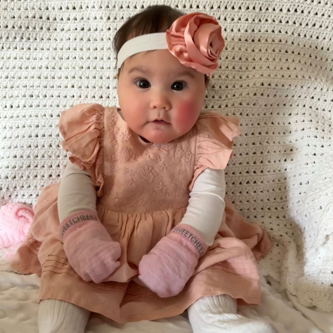 Baby Merino Mittens | Ballet Pink