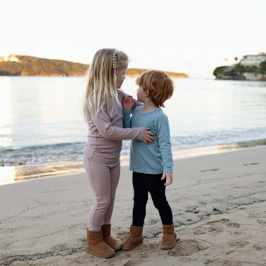 Baby Merino Leggings | Indigo