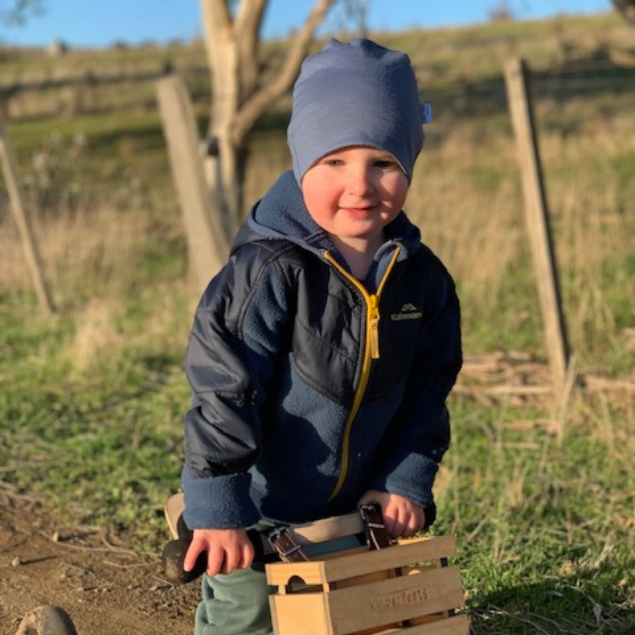 Kids Merino Beanie | Grey Marle